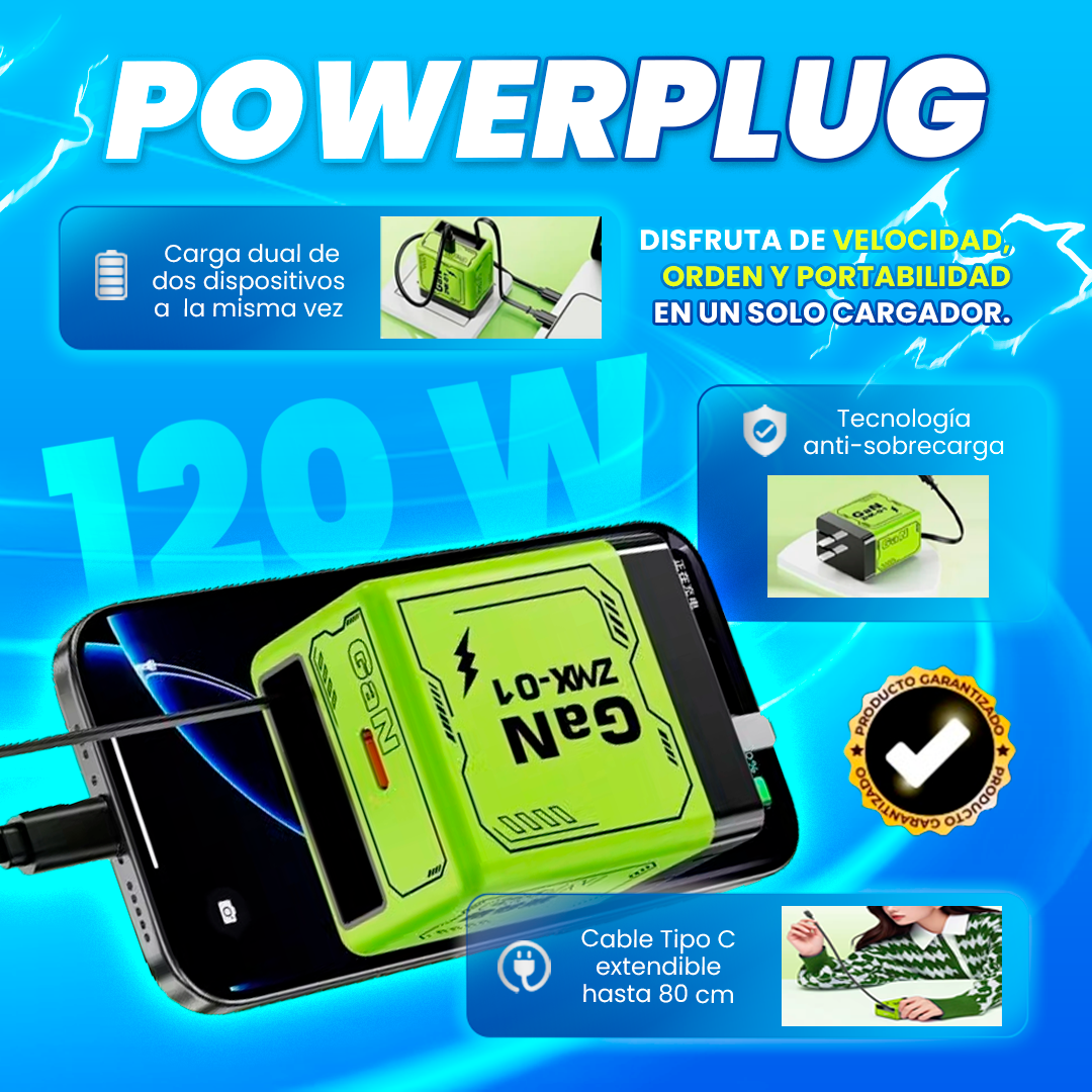 POWERPLUG™ – El cargador retráctil que reemplaza todos tus cables