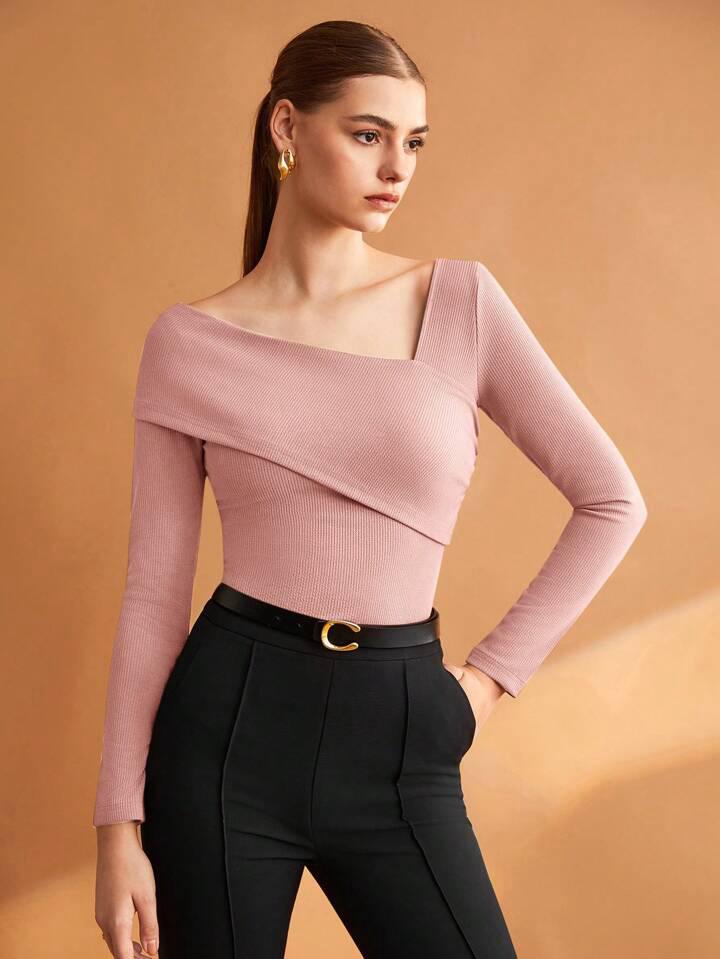 ✨ Blusa Asimétrica Elegante Manga Larga ✨